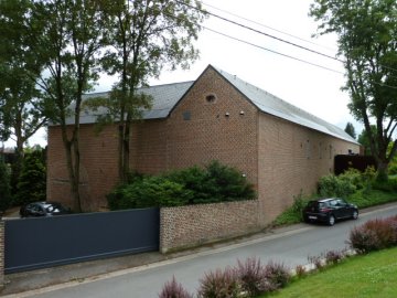 Foto van <p>Moulin de la ferme du Château de Grand Aaz</p>, Hermée (Oupeye), Foto: Ton Slings, Heerlen, 23.06.2013 | Database Belgische molens