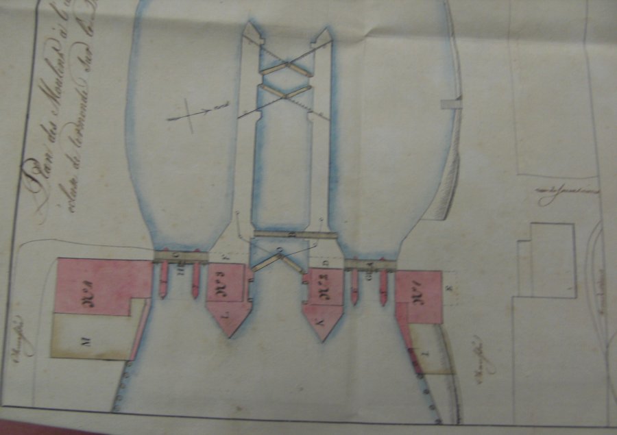 Grote watermolens van het Sas, Tarwemolen, Moutmolen, Schorsmolen, Oliemolen