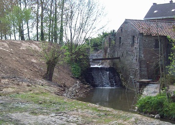 Foto van <p>Ichelgemmolen<br />Ukkelgemmolen<br />Molen van Ichelgem<br />Molen van Onze-Lieve-Vrouw<br />Watermolen Trappenhoeve</p>, Mollem (Asse), Foto: Pierre Peeters, 20.11.2013 | Database Belgische molens