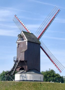 Foto van Koeleweimolen<br />De Koelewey<br />De Coelewey, Brugge, Foto: Donald Vandenbulcke, Staden | Database Belgische molens