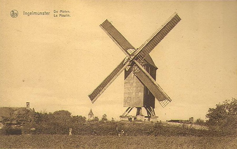 Kasteelmolen Plaatsmolen Molen Monteyne