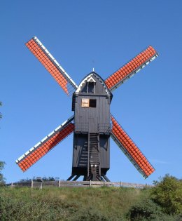 Foto van Zuid-Abdijmolen, Koksijde, Foto: Donald Vandenbulcke, Staden | Database Belgische molens