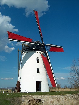 Foto van Grote Molen<br />Poldermolen, Meetkerke (Zuienkerke), Foto: Freddy Staelens, 03.04.2016 | Database Belgische molens