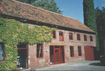 Foto van Watermolen Van Wanzeele<br />Zingende Watermolen (tijdelijk), Ruddervoorde (Oostkamp), Foto: Lieven Denewet,Hooglede | Database Belgische molens